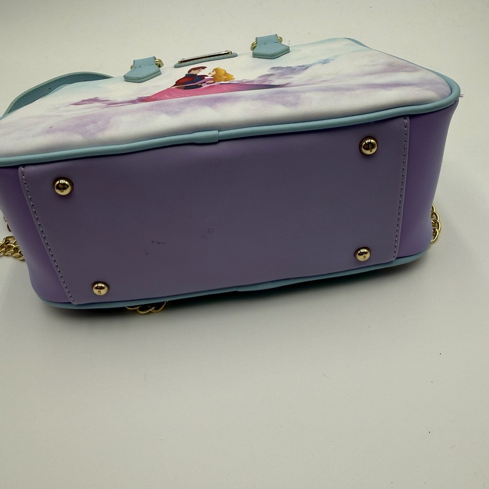 Loungefly Disney Sleeping Beauty Aurora Prince Phillip Satchel Crossbody Bag - Picture 7 of 13